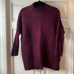 Berry French Connection 3/4 sleeve sweater